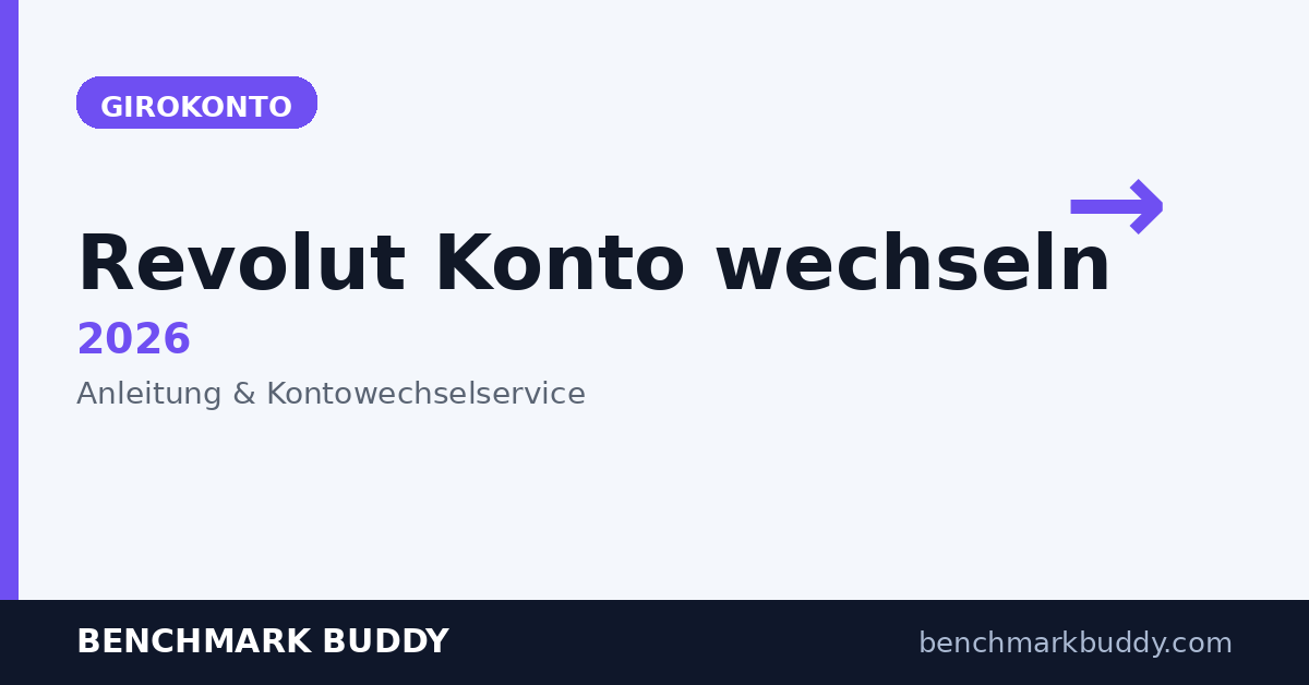 Revolut Konto wechseln 2026: Anleitung + Kontowechselservice
