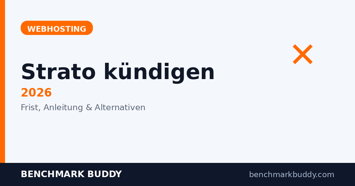 Strato kündigen 2026: Anleitung, Frist & beste Alternativen