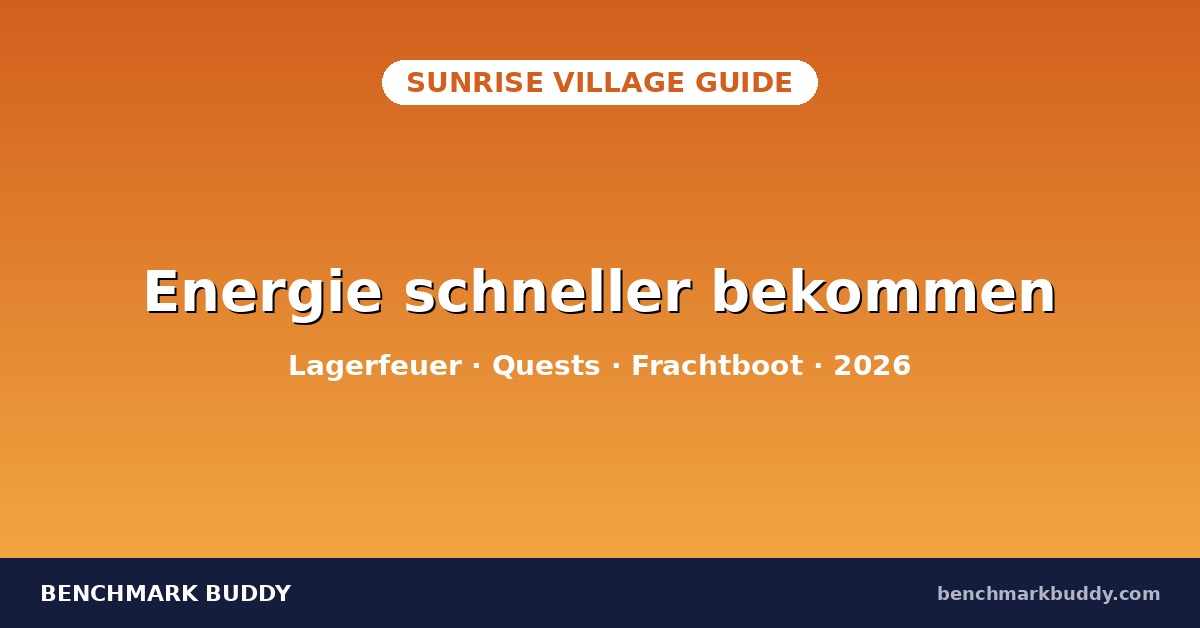 Sunrise Village Energie 2026: Schneller mehr Energie bekommen