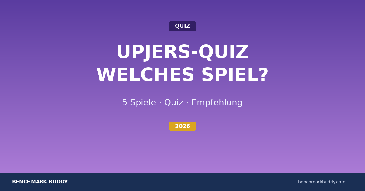 Welches Upjers-Spiel passt zu mir? Quiz & Empfehlung 2026