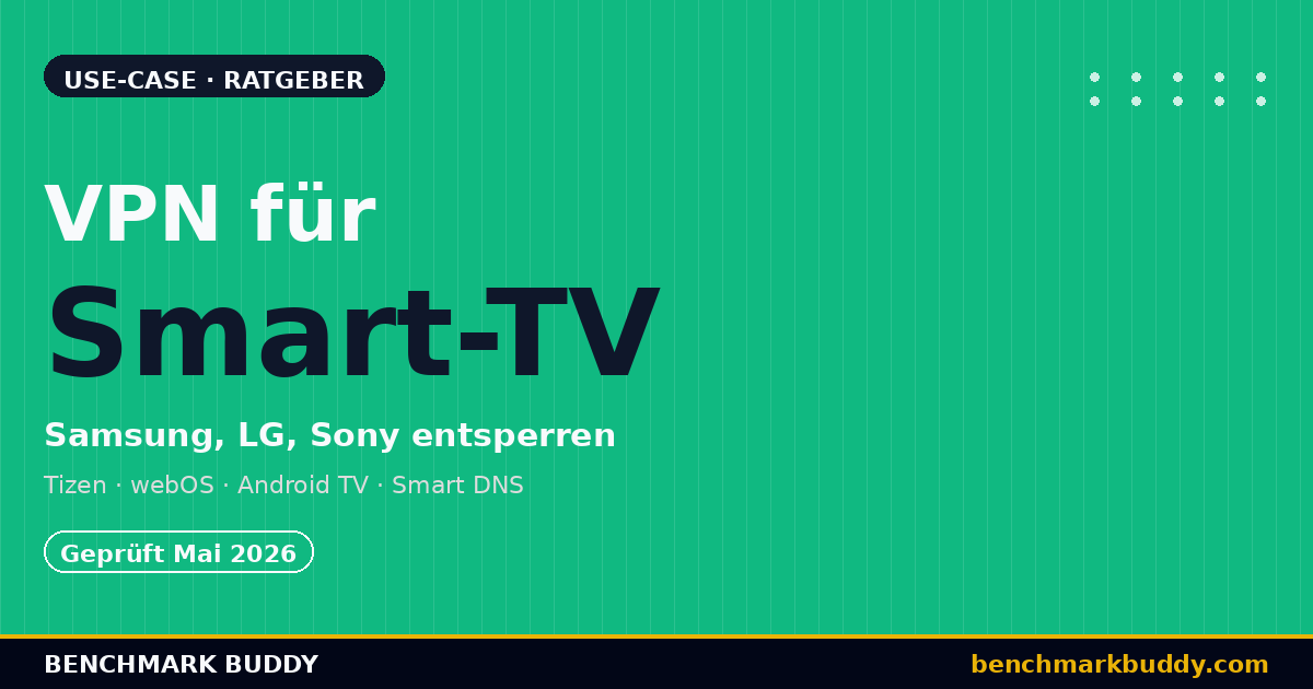 VPN für Smart TV 2026 – Samsung, LG & Sony Geoblocking entsperren