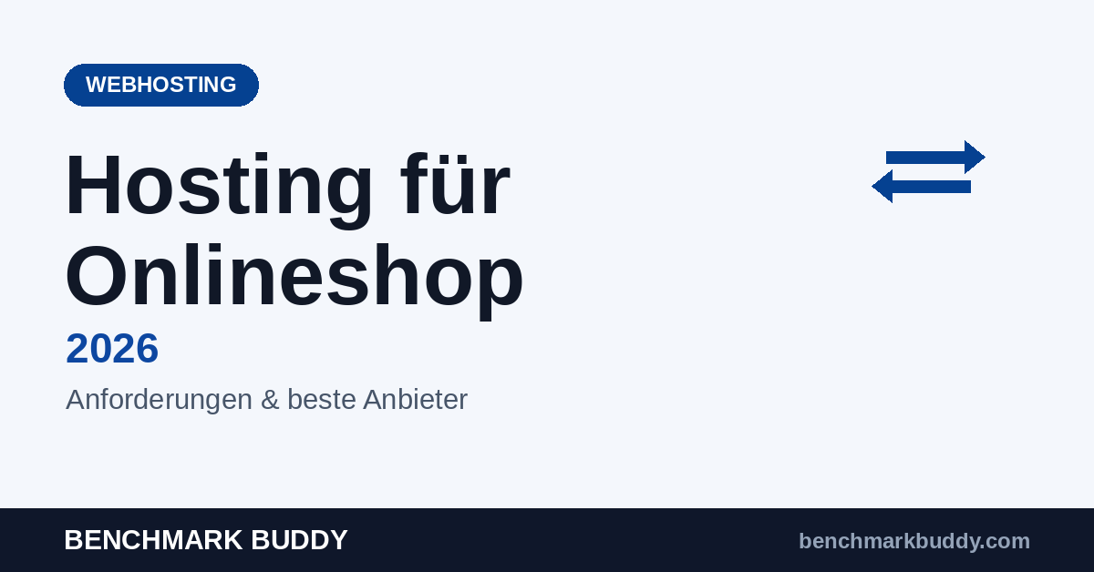 Webhosting für Onlineshop 2026: Anforderungen & beste Anbieter