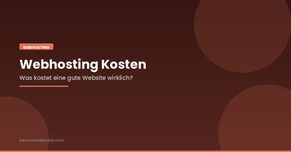 Webhosting Kosten 2026: Was kostet eine gute Website wirklich?