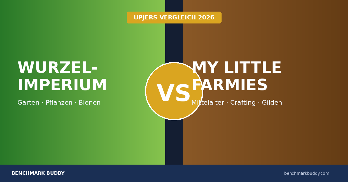 Wurzelimperium vs My Little Farmies 2026: Welches Upjers-Spiel passt zu dir?