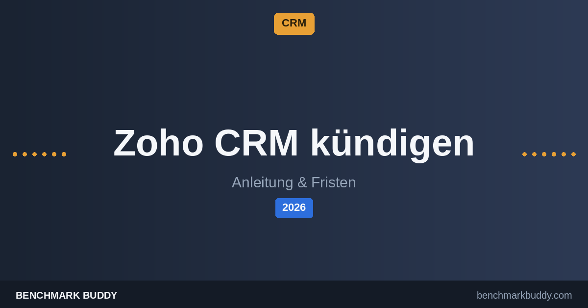 Zoho CRM kündigen 2026: Anleitung, Fristen & Datenexport