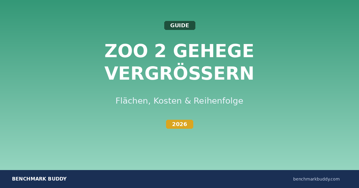 Zoo 2 Gehege vergrößern 2026: Flächen, Kosten & optimale Reihenfolge